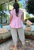 Agnes Cushion Cotton Cap Sleeve Top Candy?